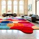 Handcrafted Color Block Abstract Living Room Rug